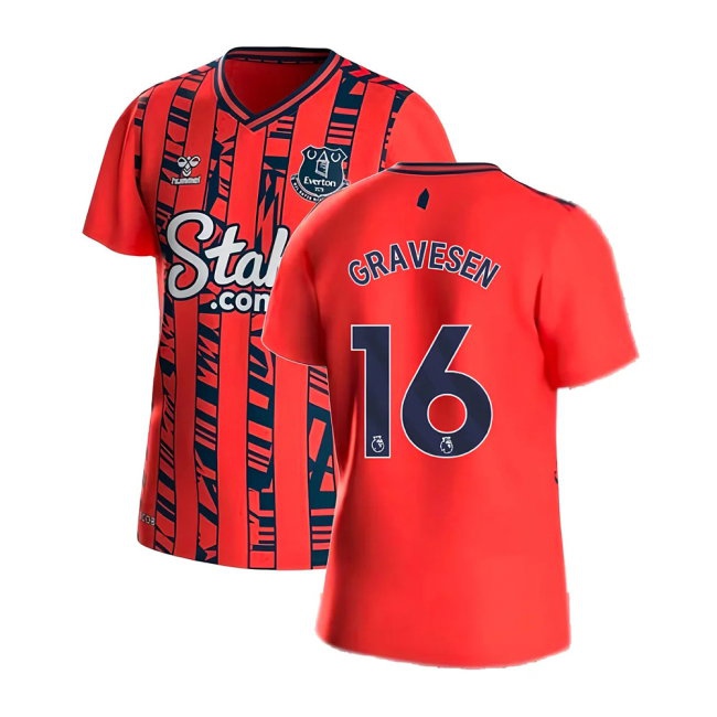 2023-2024 Everton Away Shirt (GRAVESEN 16) — Buy Now