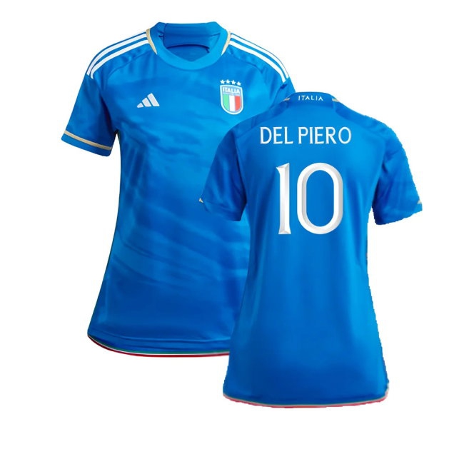 2023-2024 Italy Home Shirt (Ladies) (DEL PIERO 10) — Buy Online