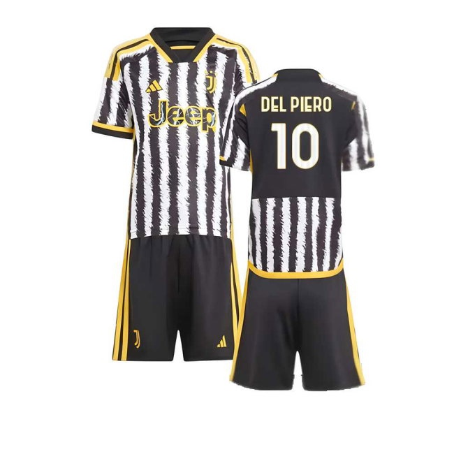 2023-2024 Juventus Home Mini Kit (DEL PIERO 10) — Buy Now
