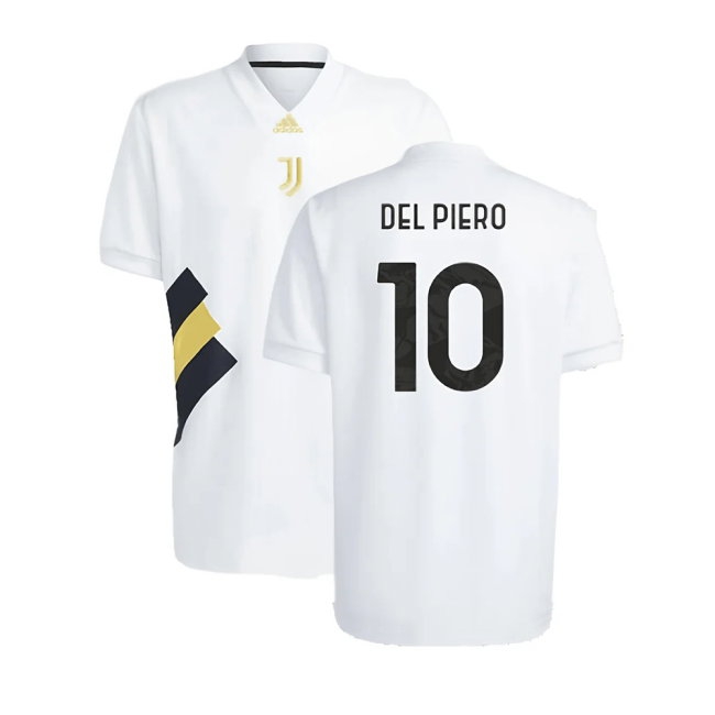 2023-2024 Juventus Icon Jersey (White) (DEL PIERO 10) — Buy Now