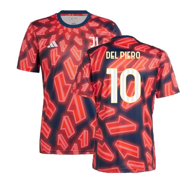 2023-2024 Juventus Pre Match Shirt (Night Indigo) (DEL PIERO 10) — Buy Online