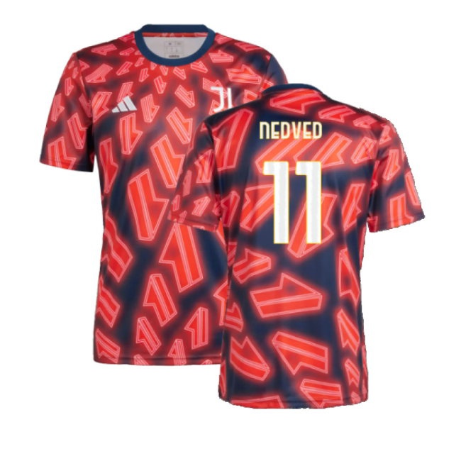 2023-2024 Juventus Pre Match Shirt (Night Indigo) (NEDVED 11) — Buy Now