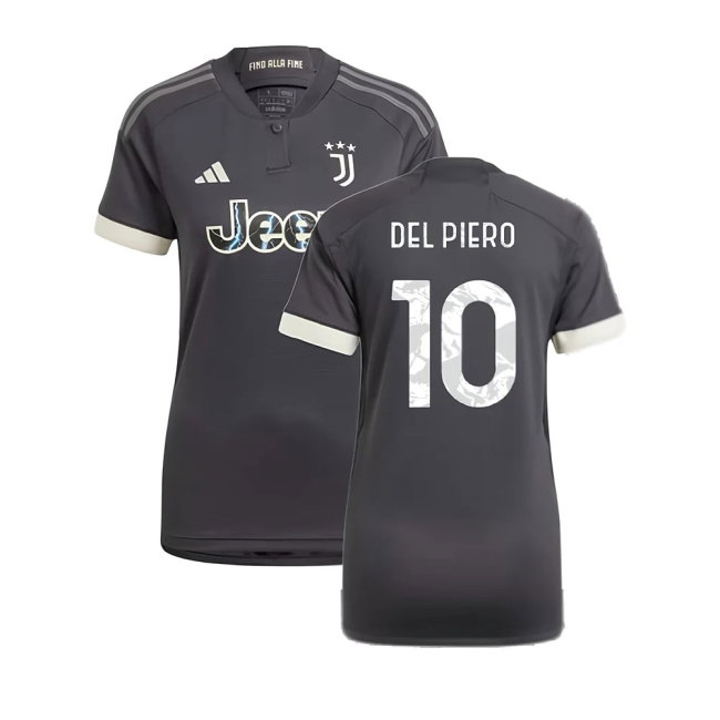 2023-2024 Juventus Third Shirt (Ladies) (DEL PIERO 10) — Shop Online