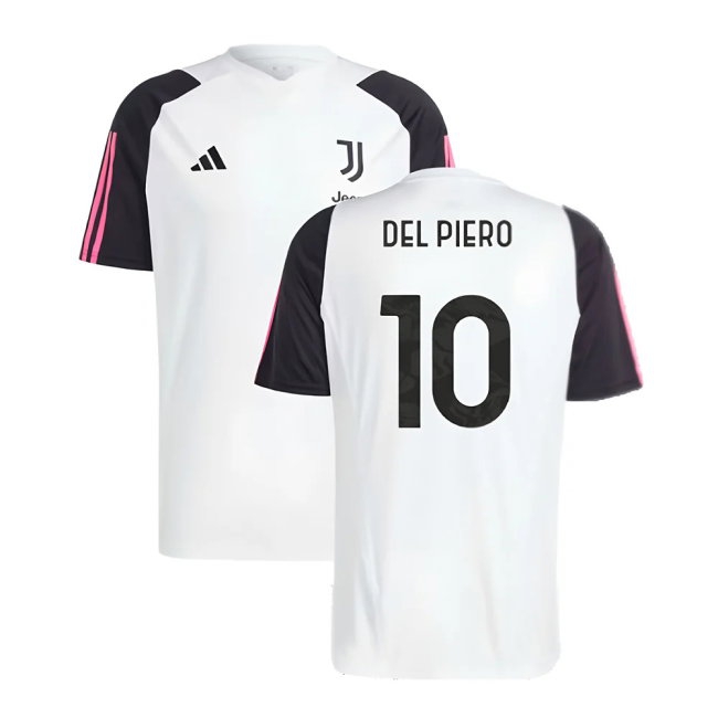 2023-2024 Juventus Training Shirt (White) (DEL PIERO 10) — Buy Online