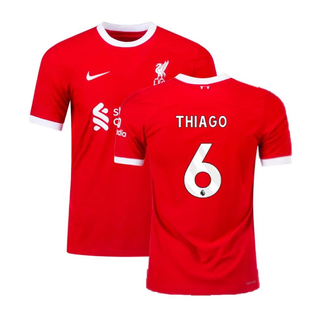 2023-2024 Liverpool Home Dri-Fit ADV Match Shirt (Thiago 6) — Shop Now