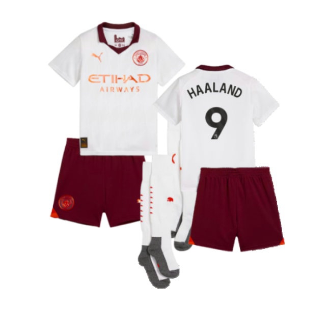 2023-2024 Man City Away Mini Kit (HAALAND 9) — Shop Now