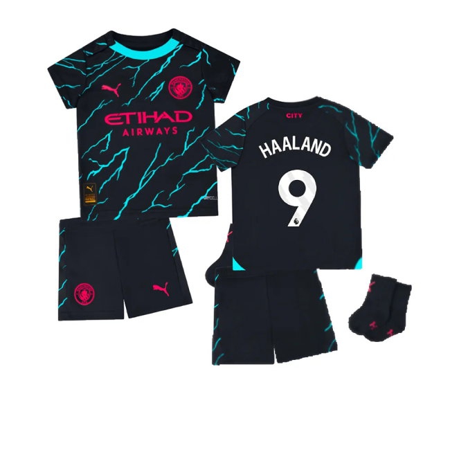 2023-2024 Man City Third Baby Kit (HAALAND 9) — Shop Online