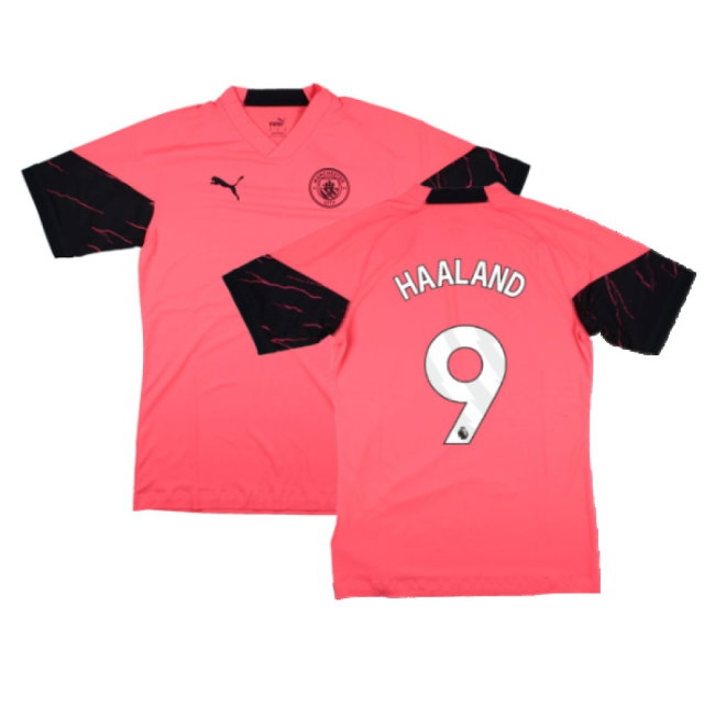 2023-2024 Man City Training Jersey Pro (Sunset Glow) (HAALAND 9) — Shop Now