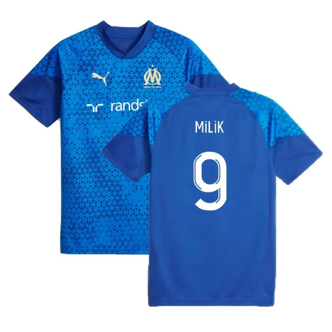 2023-2024 Marseille Training Jersey (Blue) (Milik 9) — Shop Online
