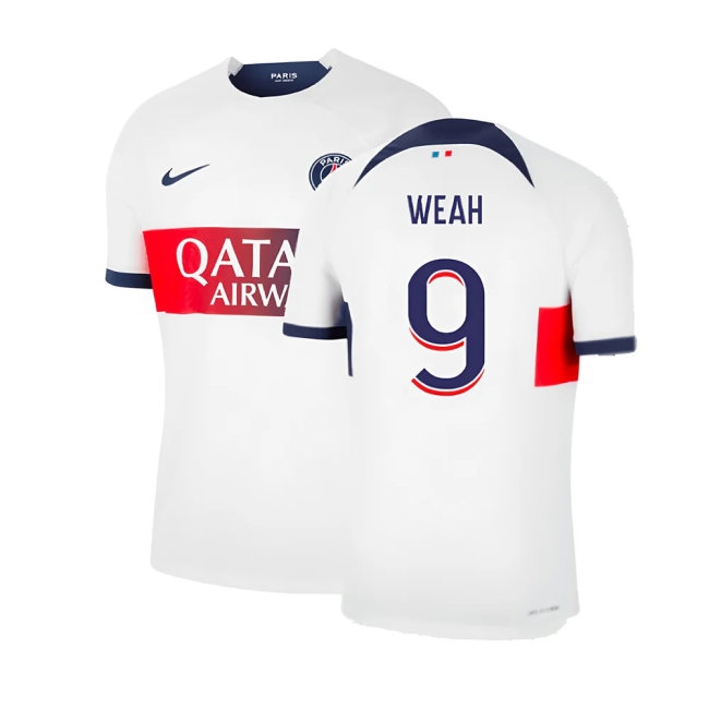 2023-2024 PSG Away Shirt (Weah 9) — Shop Online