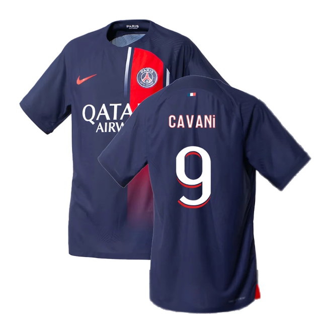 2023-2024 PSG Home Match match-style Shirt (Cavani 9)