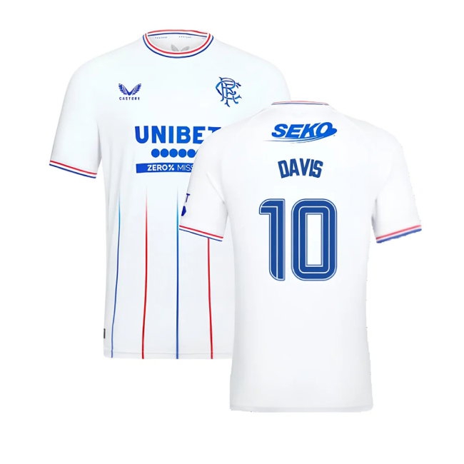2023-2024 Rangers Pro Player Version Away Shirt (Davis 10) — Buy Online