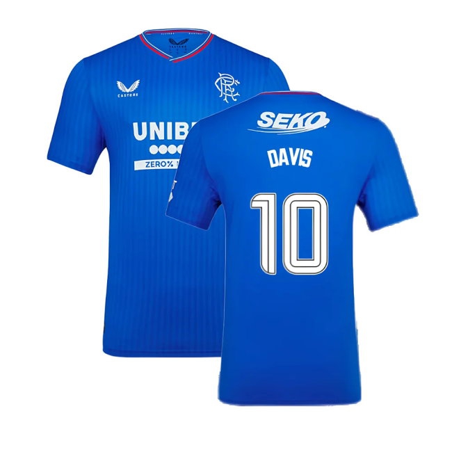 2023-2024 Rangers Pro Player Version Home Shirt (Davis 10) — Shop Online