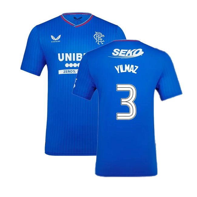 2023-2024 Rangers Pro match-style Home Shirt (Yilmaz 3)