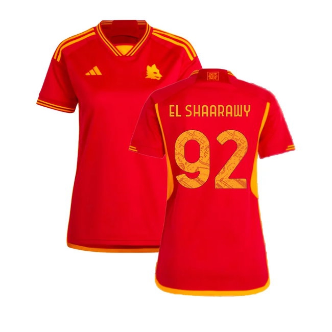 2023-2024 Roma Home Shirt (Ladies) (EL SHAARAWY 92) — Shop Now