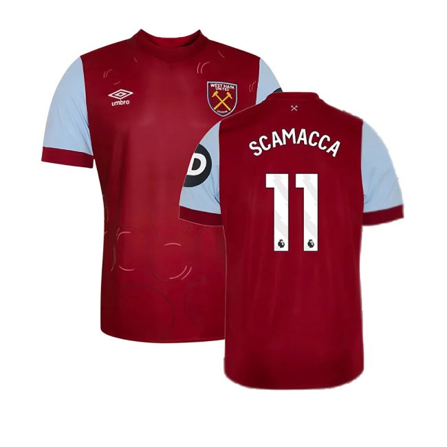 2023-2024 West Ham Home Shirt (Kids) (SCAMACCA 11) — Buy Online