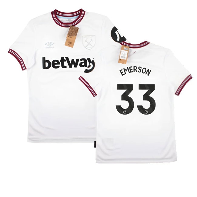2023-2024 West Ham United Away Shirt (EMERSON 33) — Shop Now