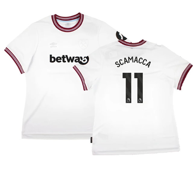 2023-2024 West Ham United Away Shirt (Ladies) (SCAMACCA 11) — Shop Online