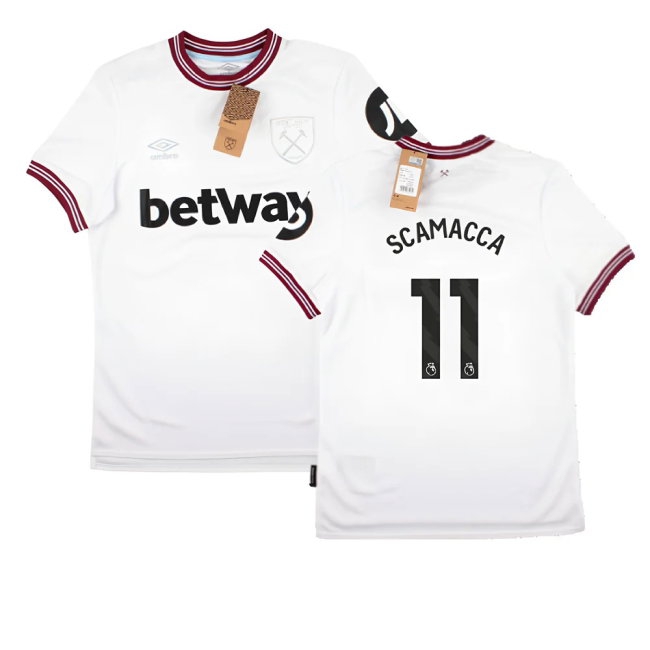2023-2024 West Ham United Away Shirt (SCAMACCA 11) — Shop Online