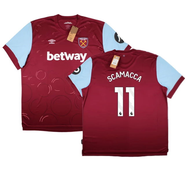 2023-2024 West Ham United Home Shirt (SCAMACCA 11) — Buy Online