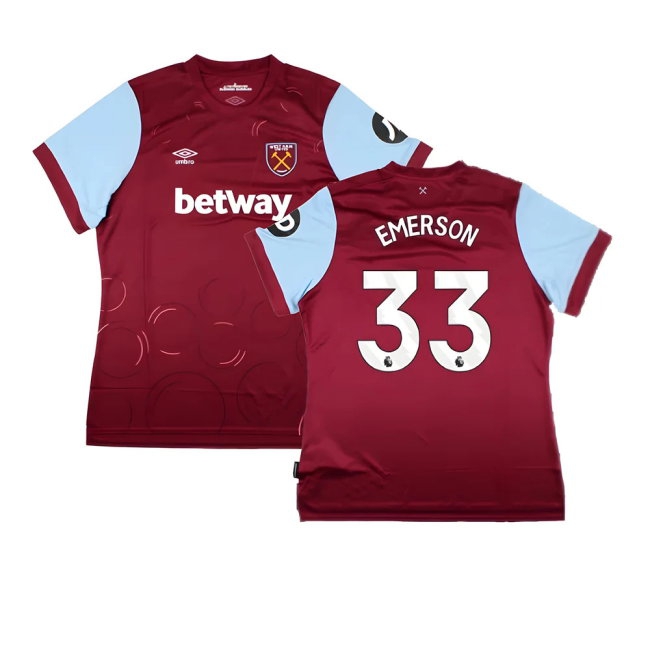2023-2024 West Ham United Home Shirt (Womens) (EMERSON 33) — Shop Online