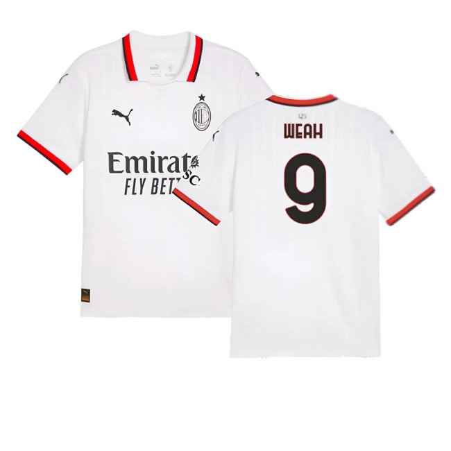 2024-2025 AC Milan Away Shirt (Weah 9) — Shop Now