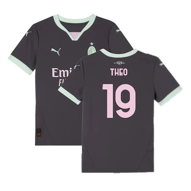 2024-2025 AC Milan Third Shirt (Kids) (Theo 19) — Shop Online
