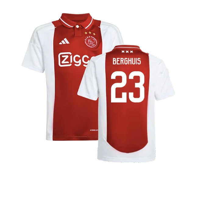 2024-2025 Ajax Home Shirt (Kids) (Berghuis 23) — Shop Online