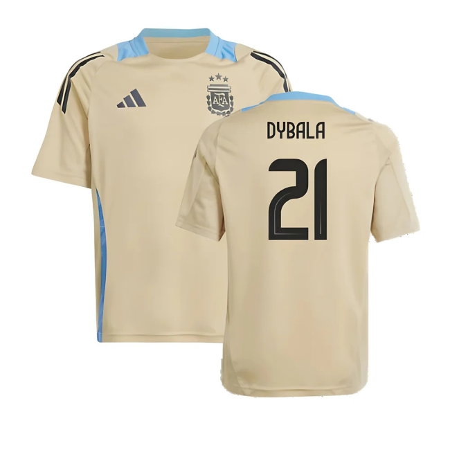 2024-2025 Argentina Training Jersey (Hazy Beige) - Kids (DYBALA 21) — Shop Online