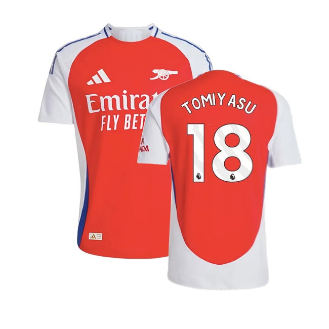 2024-2025 Arsenal Player Version Home Shirt (Tomiyasu 18) — Shop Online