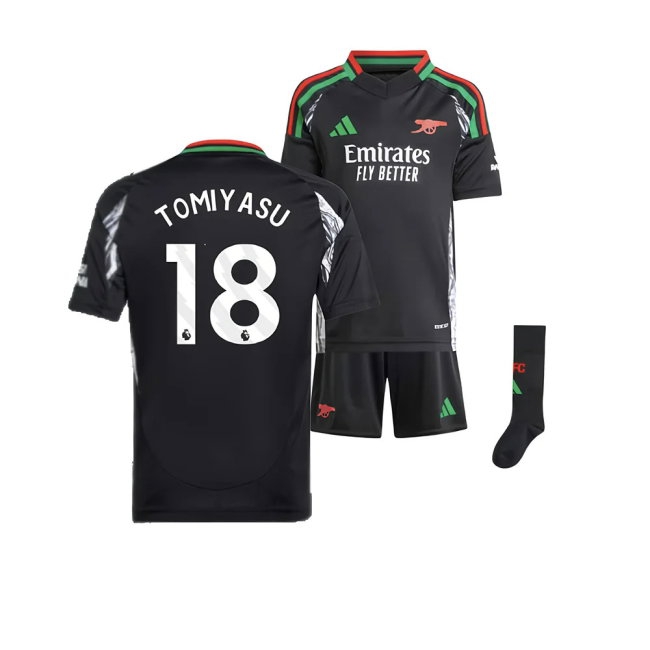 2024-2025 Arsenal Away Mini Kit (Tomiyasu 18) — Buy Now