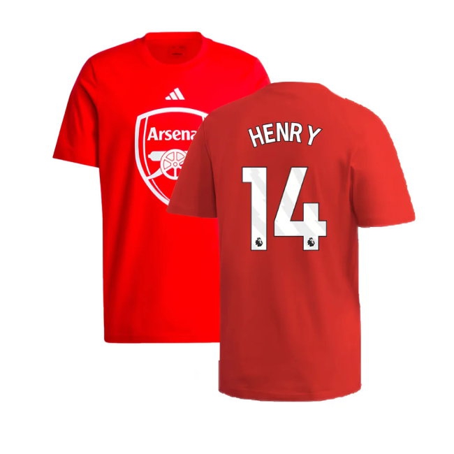 2024-2025 Arsenal DNA Graphic Tee (Red) (Henry 14) — Shop Online