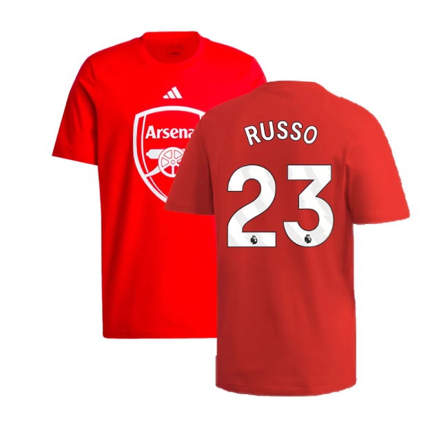 2024-2025 Arsenal DNA Graphic Tee (Red) (Russo 23) — Shop Online