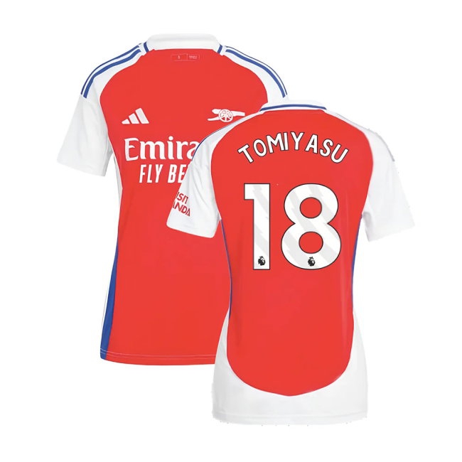 2024-2025 Arsenal Home Shirt (Womens) (Tomiyasu 18) — Buy Online