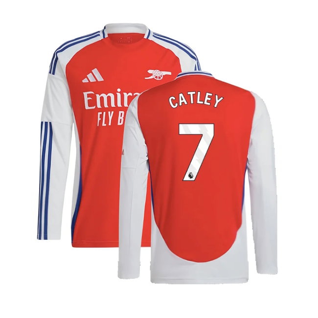 2024-2025 Arsenal Long Sleeve Home Shirt (Catley 7) — Buy Online