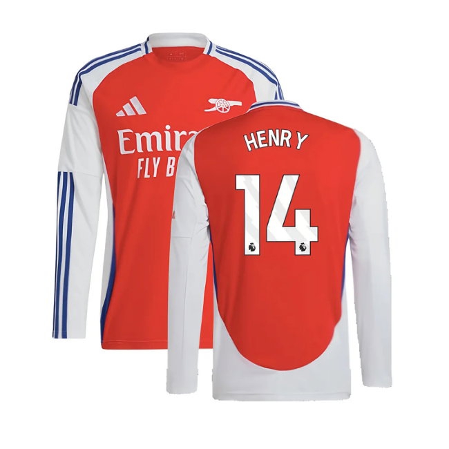 2024-2025 Arsenal Long Sleeve Home Shirt (Henry 14) — Shop Now