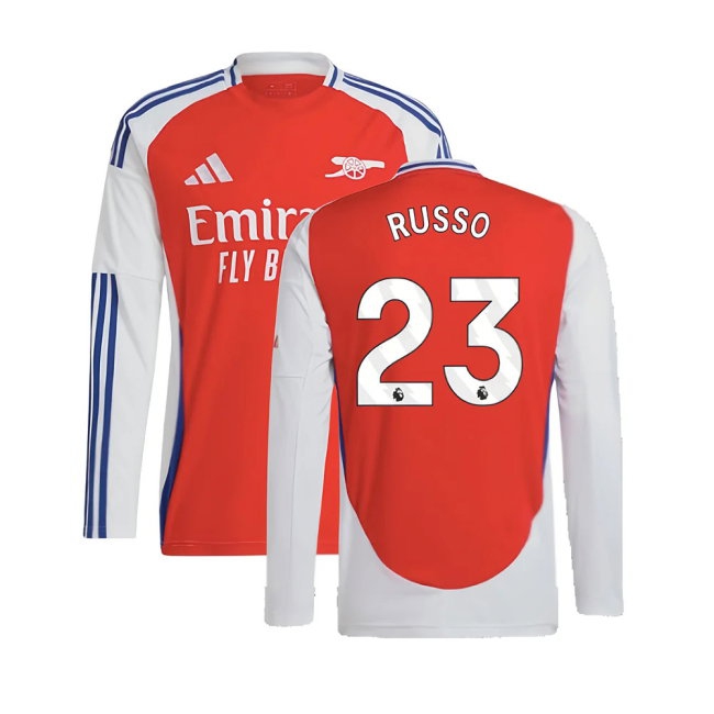 2024-2025 Arsenal Long Sleeve Home Shirt (Russo 23) — Buy Online