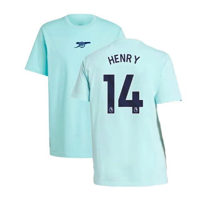 2024-2025 Arsenal Seasonal Tee (Clear Aqua) (Henry 14) — Shop Now
