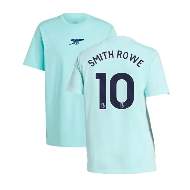 2024-2025 Arsenal Seasonal Tee (Clear Aqua) (Smith Rowe 10) — Shop Online