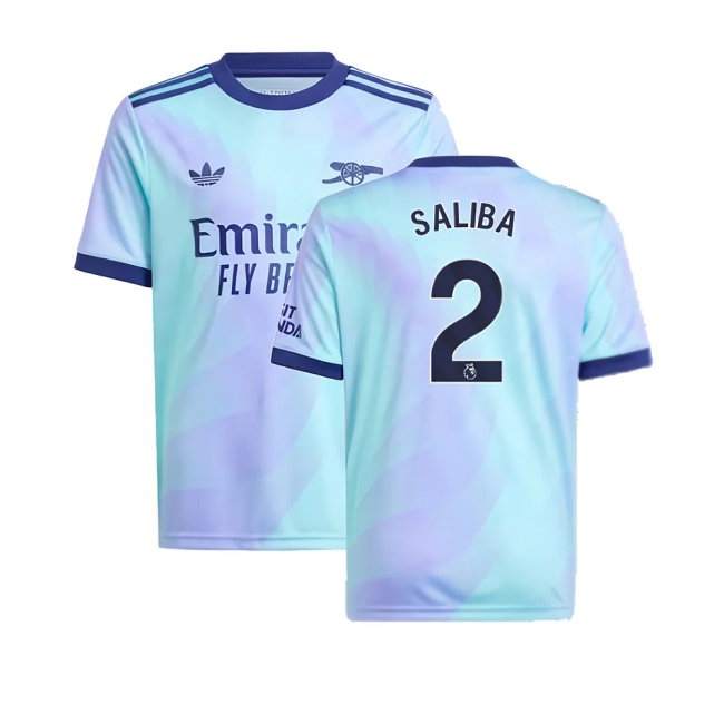 2024-2025 Arsenal Third Shirt (Kids) (Saliba 2)