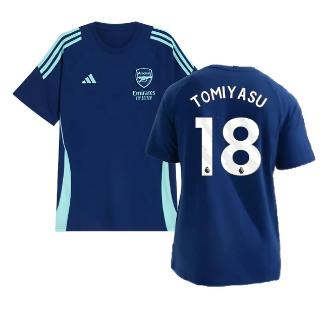 2024-2025 Arsenal Training Tee (Night Sky) (Tomiyasu 18) — Shop Now
