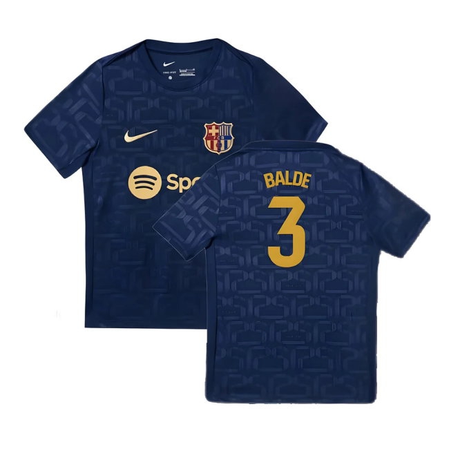 2024-2025 Barcelona Pre-Match Training Shirt (Navy) - Kids (Balde 3) — Buy Online