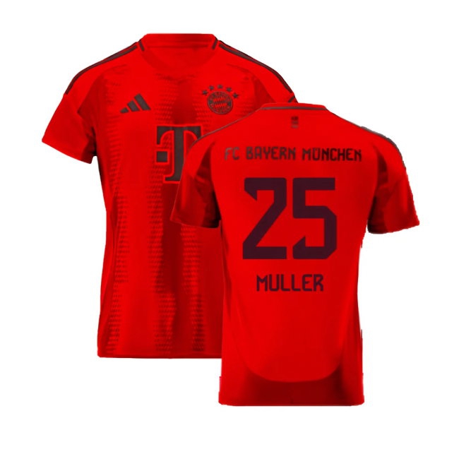 2024-2025 Bayern Munich Home Shirt (Kids) (Muller 25) — Buy Online