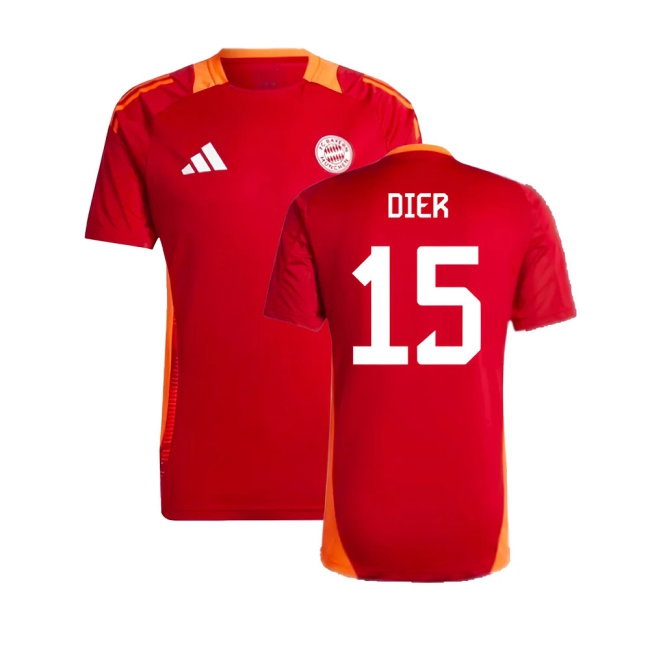 2024-2025 Bayern Munich Training Shirt (Red) (Dier 15) — Buy Now