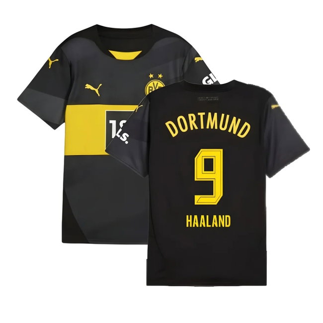 2024-2025 Borussia Dortmund Away Shirt (Kids) (Haaland 9) — Buy Online