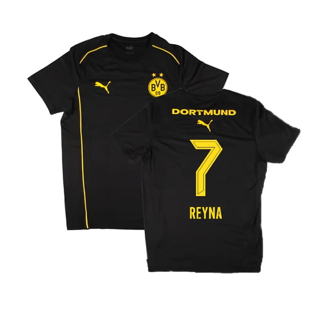 2024-2025 Borussia Dortmund Casuals Tee (Black) (Reyna 7) — Buy Online