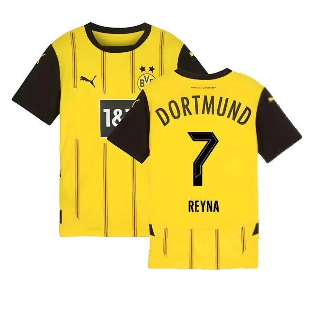 2024-2025 Borussia Dortmund Home Shirt (Kids) (Reyna 7) — Shop Online