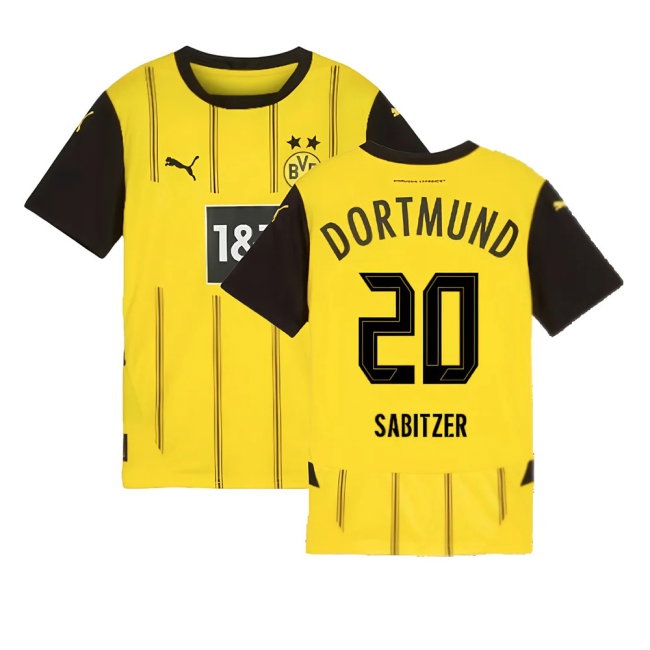 2024-2025 Borussia Dortmund Home Shirt (Kids) (Sabitzer 20) — Buy Online