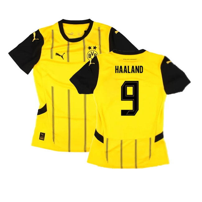 2024-2025 Borussia Dortmund Home Shirt (Ladies) (Haaland 9) — Shop Online