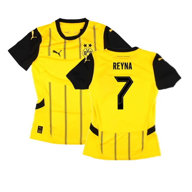 2024-2025 Borussia Dortmund Home Shirt (Ladies) (Reyna 7) — Buy Now